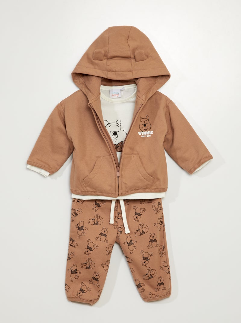Sudadera + camiseta + pantalón de jogging 'Winnie' 'Disney' - 3 piezas BEIGE - Kiabi