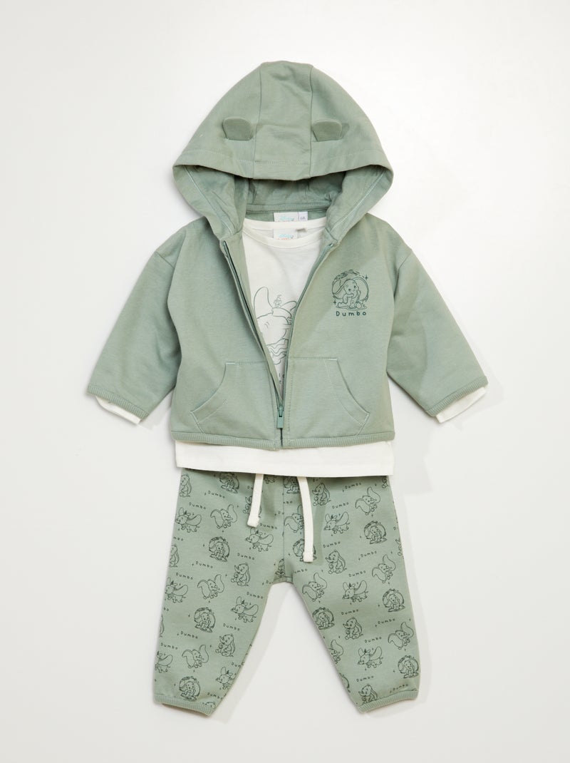 Sudadera + camiseta + pantalón de jogging 'Winnie' 'Disney' - 3 piezas VERDE - Kiabi