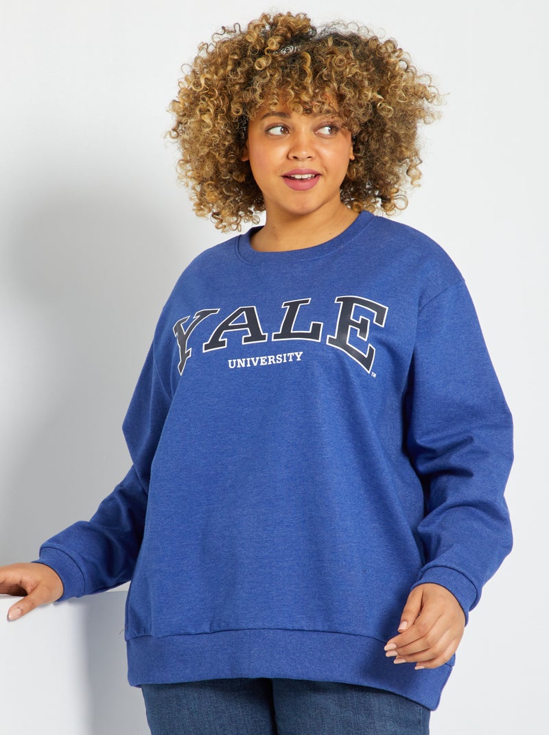 Sudadera campus 'Yale' AZUL - Kiabi