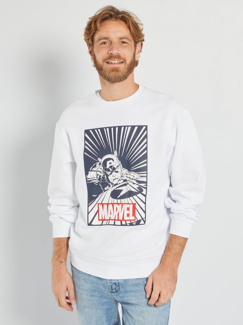 Sudadera 'Capitán América' BLANCO - Kiabi