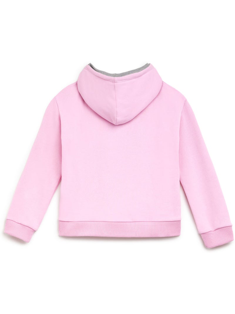 Sudadera Capucha Algodón Interior Afelpado Conguitos Rosa - Kiabi