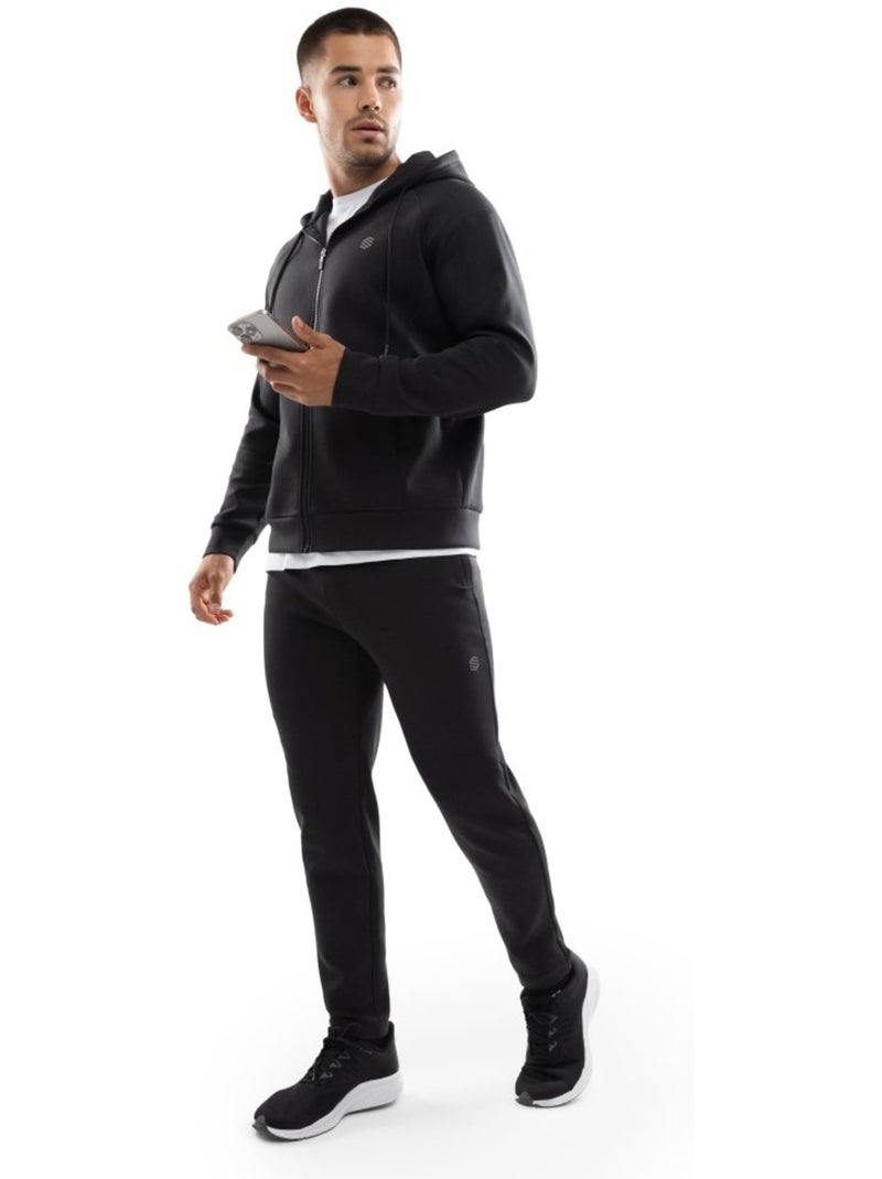 Sudadera capucha cremallera entrenamiento hombre fitness hombre intrepid Negro - Kiabi