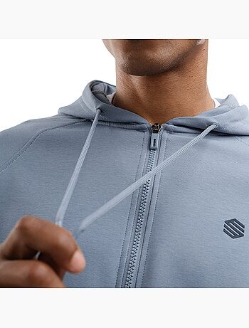 Sudadera capucha cremallera entrenamiento hombre fitness hombre surpass