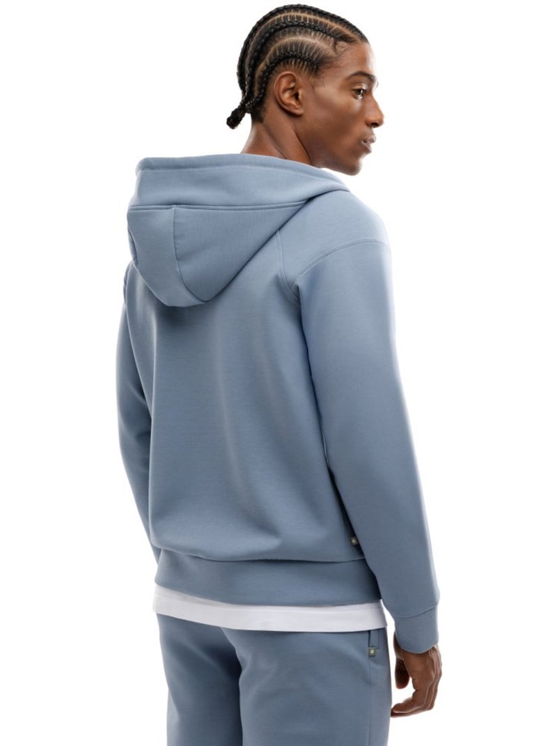 Sudadera capucha cremallera entrenamiento hombre fitness hombre surpass Azul - Kiabi