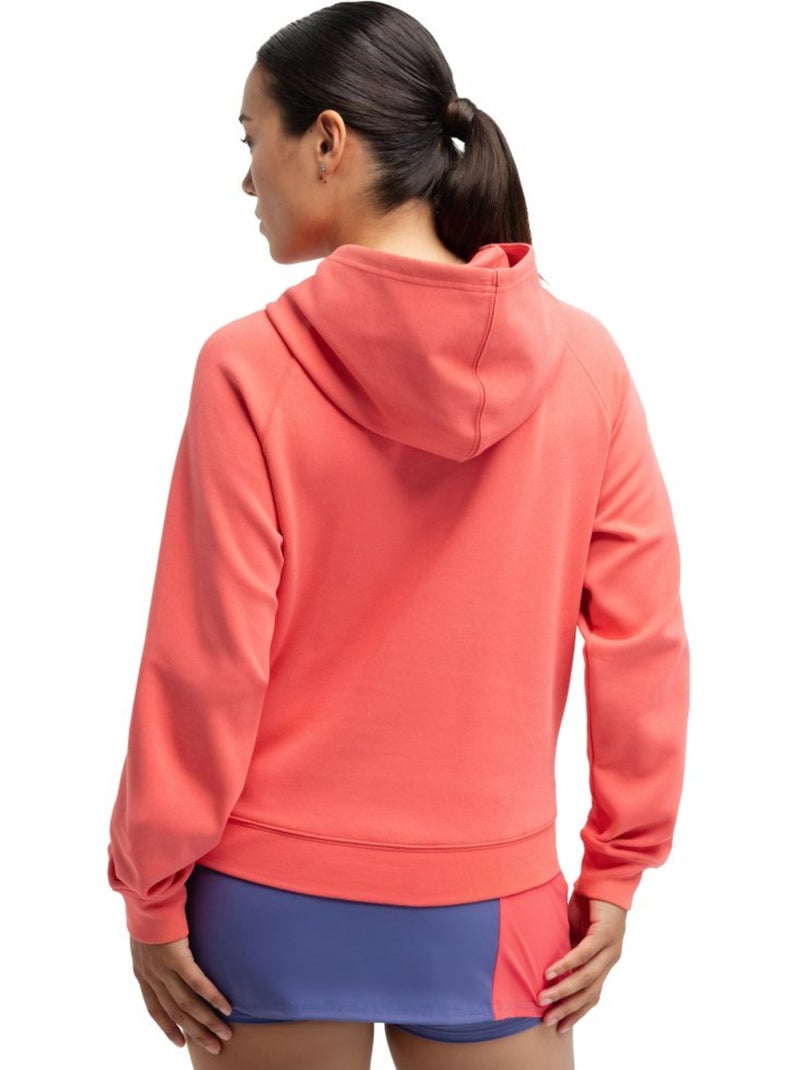 Sudadera capucha pádel mujer pádel mujer deuce coral Rojo - Kiabi