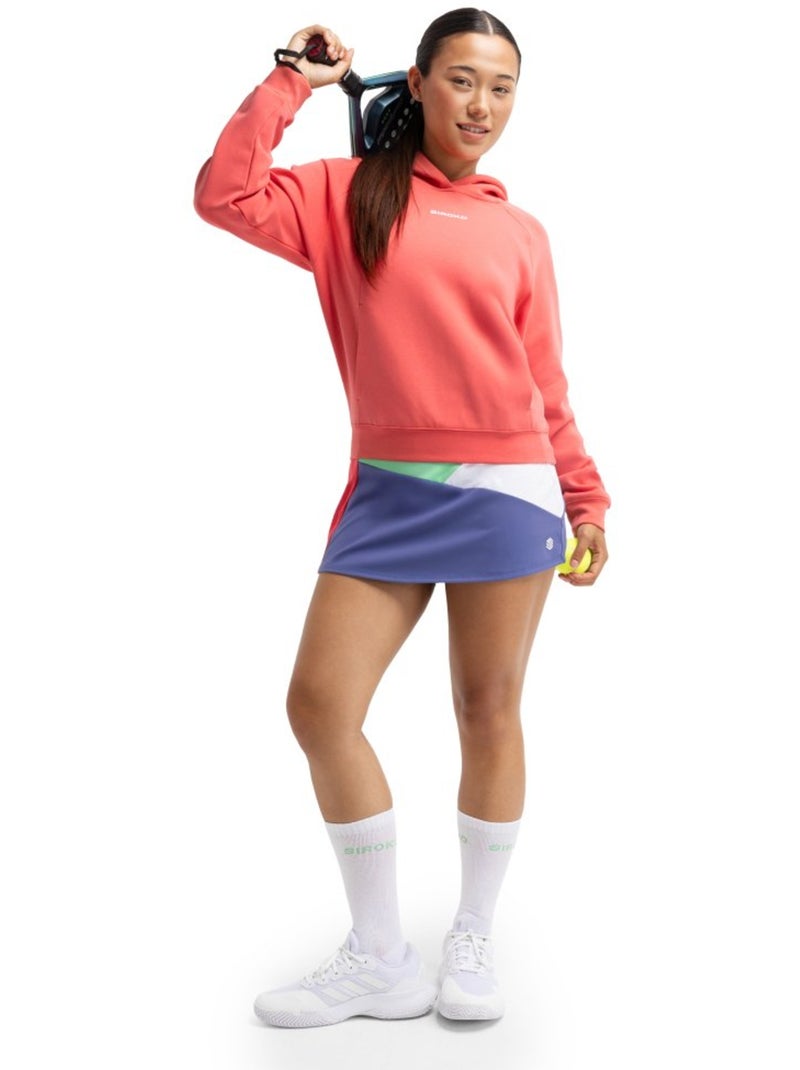Sudadera capucha pádel mujer pádel mujer deuce coral Rojo - Kiabi