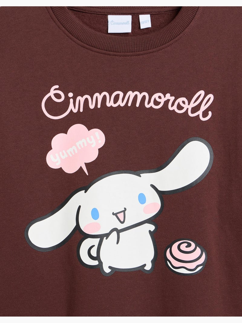 Sudadera cepillada 'cinnamoroll', mo fashion Marrón - Kiabi