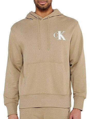 Sudadera clara para hombre Calvin Klein Jeans Bold