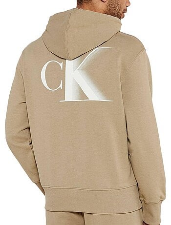 Sudadera clara para hombre Calvin Klein Jeans Bold