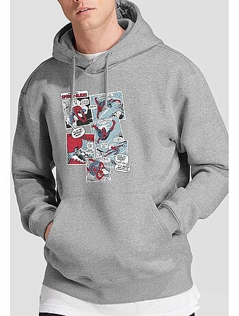 Sudadera collage de paneles para hombre - spider-man