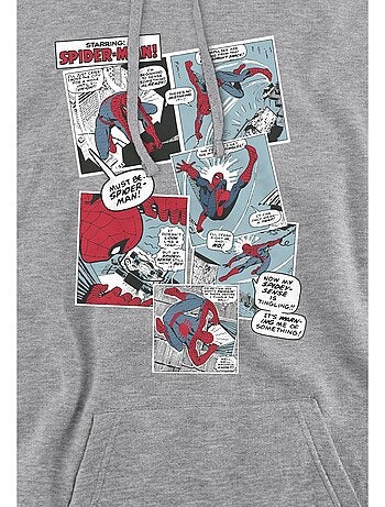 Sudadera collage de paneles para hombre - spider-man