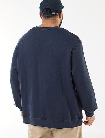 Sudadera color block de felpa