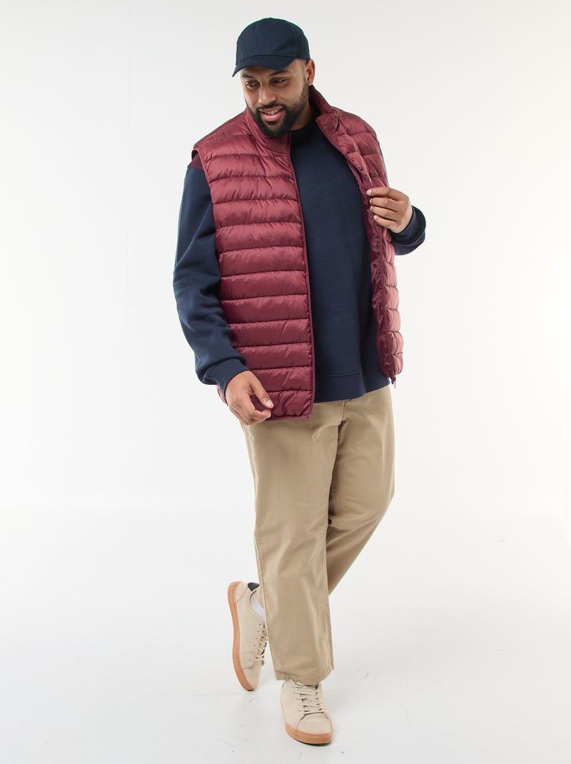 Sudadera color block de felpa Azul - Kiabi