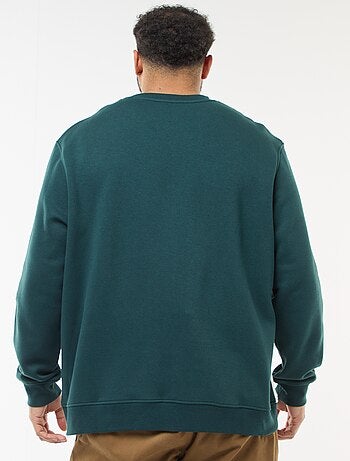 Sudadera color block de felpa