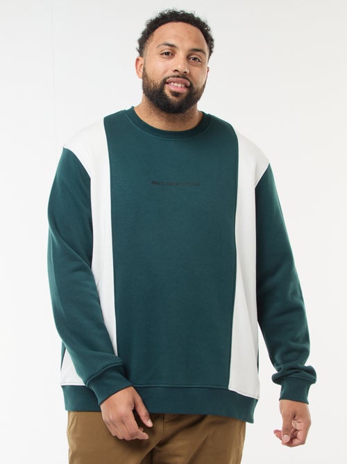 Sudadera color block de felpa - Kiabi Sudadera color block de felpa - Kiabi