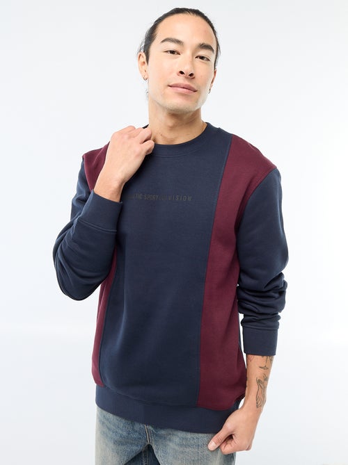 Sudadera color block estilo deportivo - Kiabi