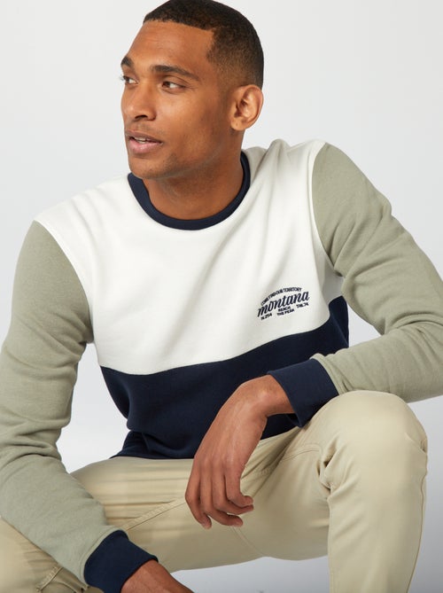 Sudadera colorblock - Kiabi