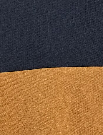 Sudadera colorblock con capucha