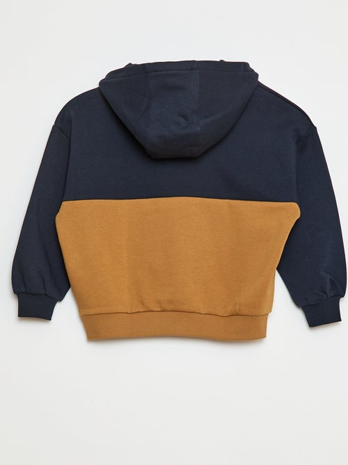 Sudadera colorblock con capucha - Kiabi
