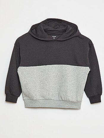 Sudadera colorblock con capucha