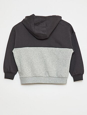 Sudadera colorblock con capucha