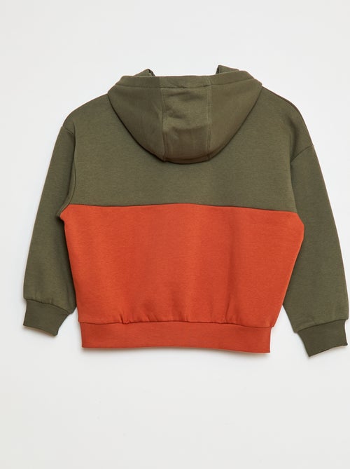 Sudadera colorblock con capucha - Kiabi