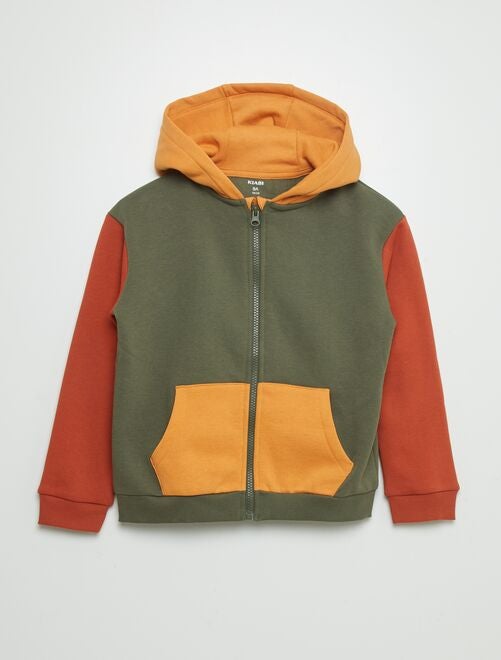 Sudadera colorblock con capucha - Kiabi