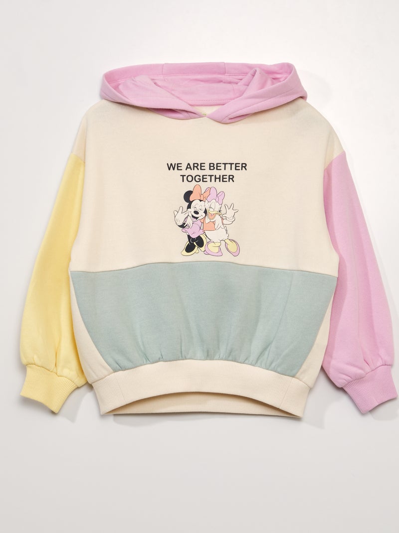 Sudadera colorblock 'Minnie' y 'Daisy' BEIGE - Kiabi