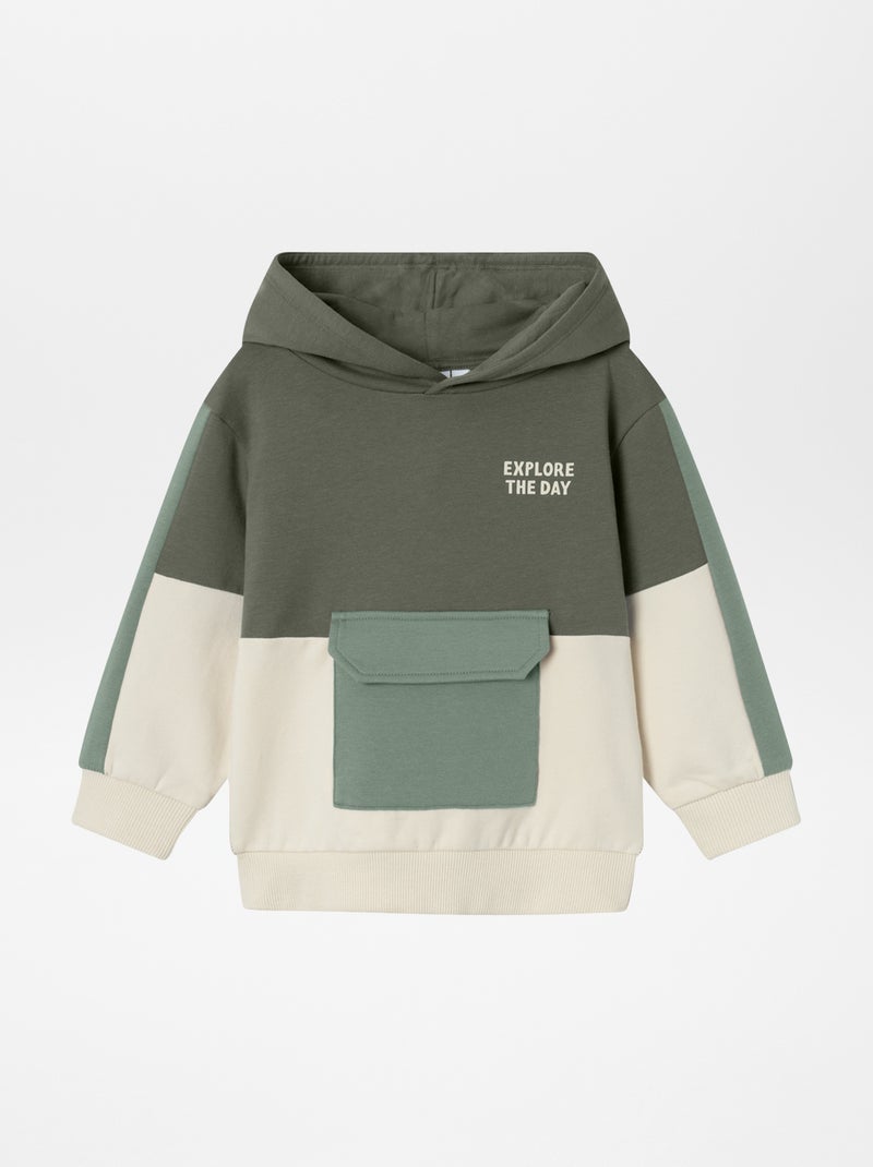 Sudadera colorblock 'Name it' KAKI - Kiabi