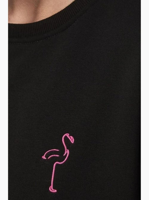 Sudadera cómoda de cuello redondo bordada con estampado animal hiccup - Kiabi Sudadera cómoda de cuello redondo bordada con estampado animal hiccup - Kiabi