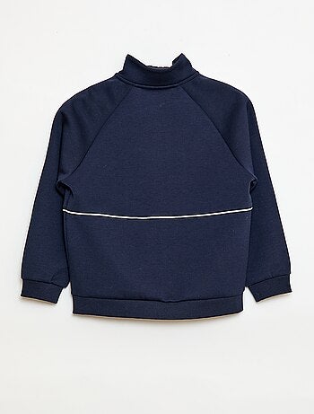 Sudadera con abertura de cremallera