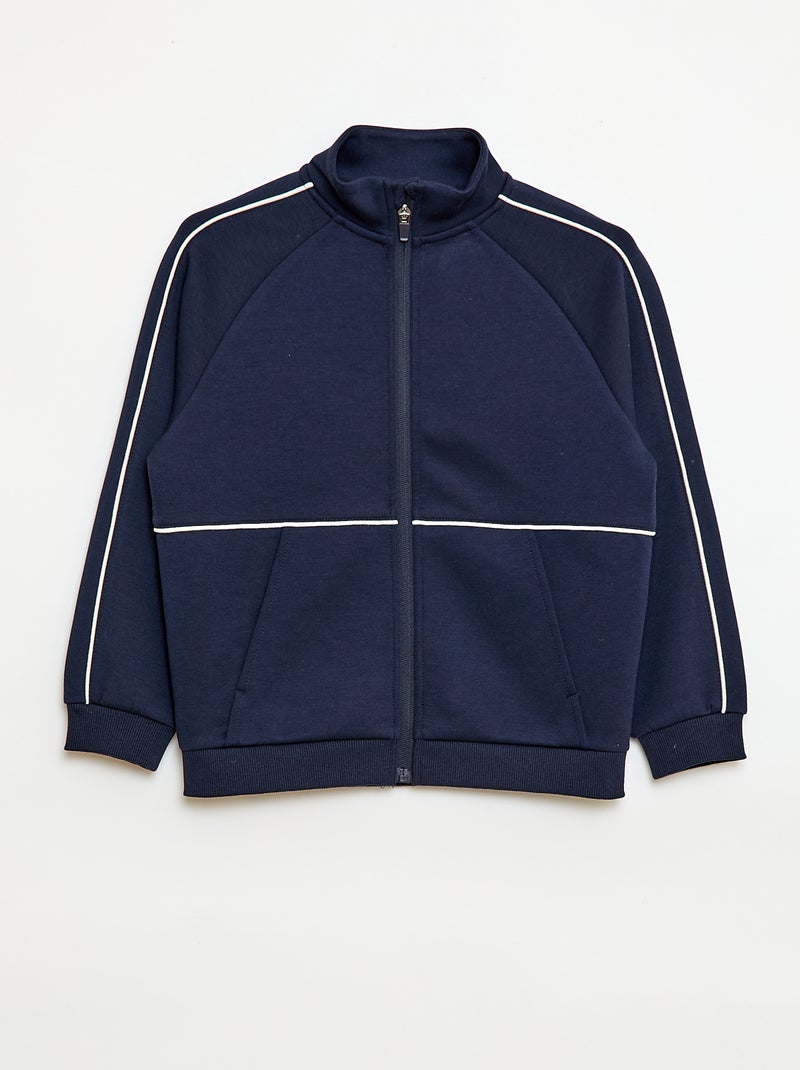 Sudadera con abertura de cremallera Azul - Kiabi