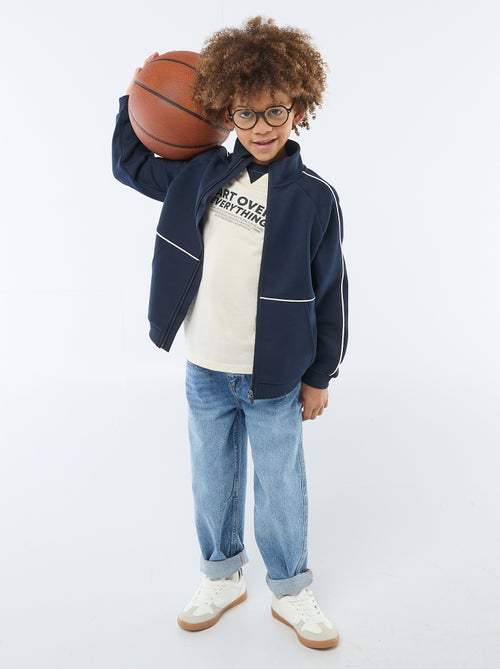 Sudadera con abertura de cremallera - Kiabi