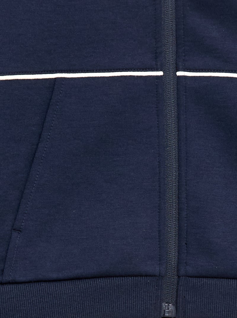 Sudadera con abertura de cremallera Azul - Kiabi
