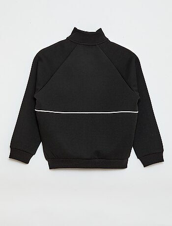 Sudadera con abertura de cremallera