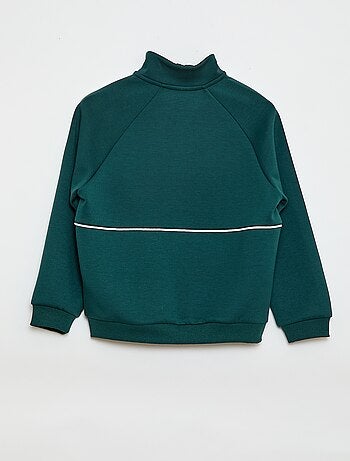 Sudadera con abertura de cremallera