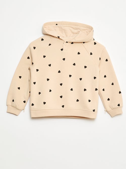 Sudadera con aberturas laterales con cremallera - colección fácil de poner - Kiabi