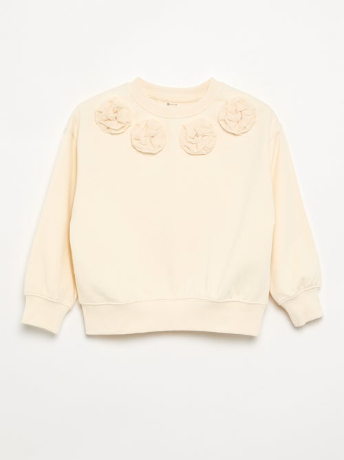 Sudadera con animaciones de 'flores' en 3 dimensiones - Kiabi