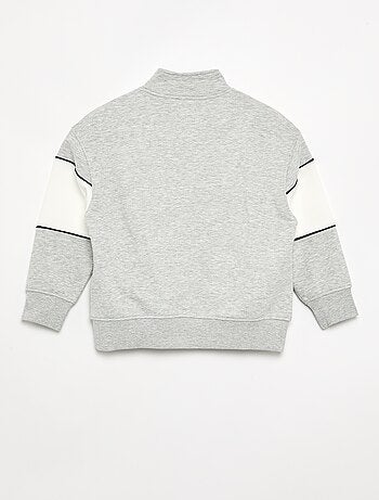 Sudadera con banda ancha contrastada