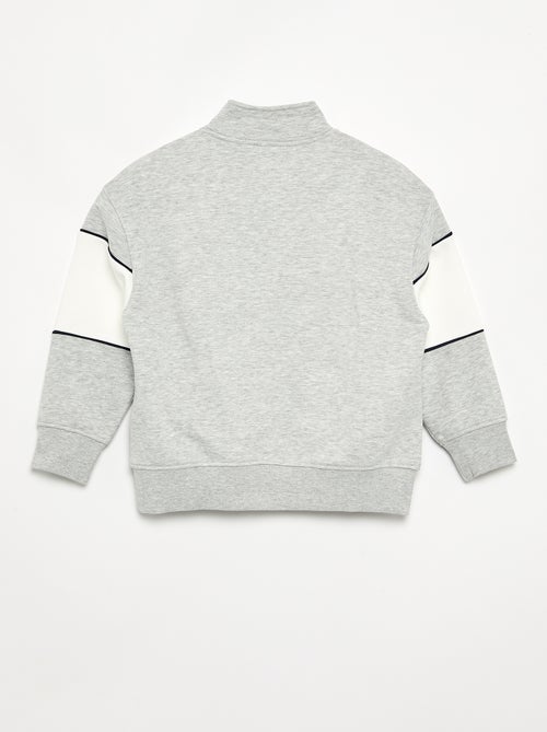Sudadera con banda ancha contrastada - Kiabi Sudadera con banda ancha contrastada - Kiabi