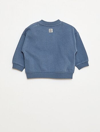 Sudadera con bordado 'cool' en felpa perchada