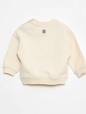 Sudadera con bordado 'cool' en felpa perchada