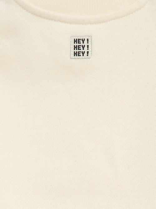 Sudadera con bordado 'cool' en felpa perchada - Kiabi