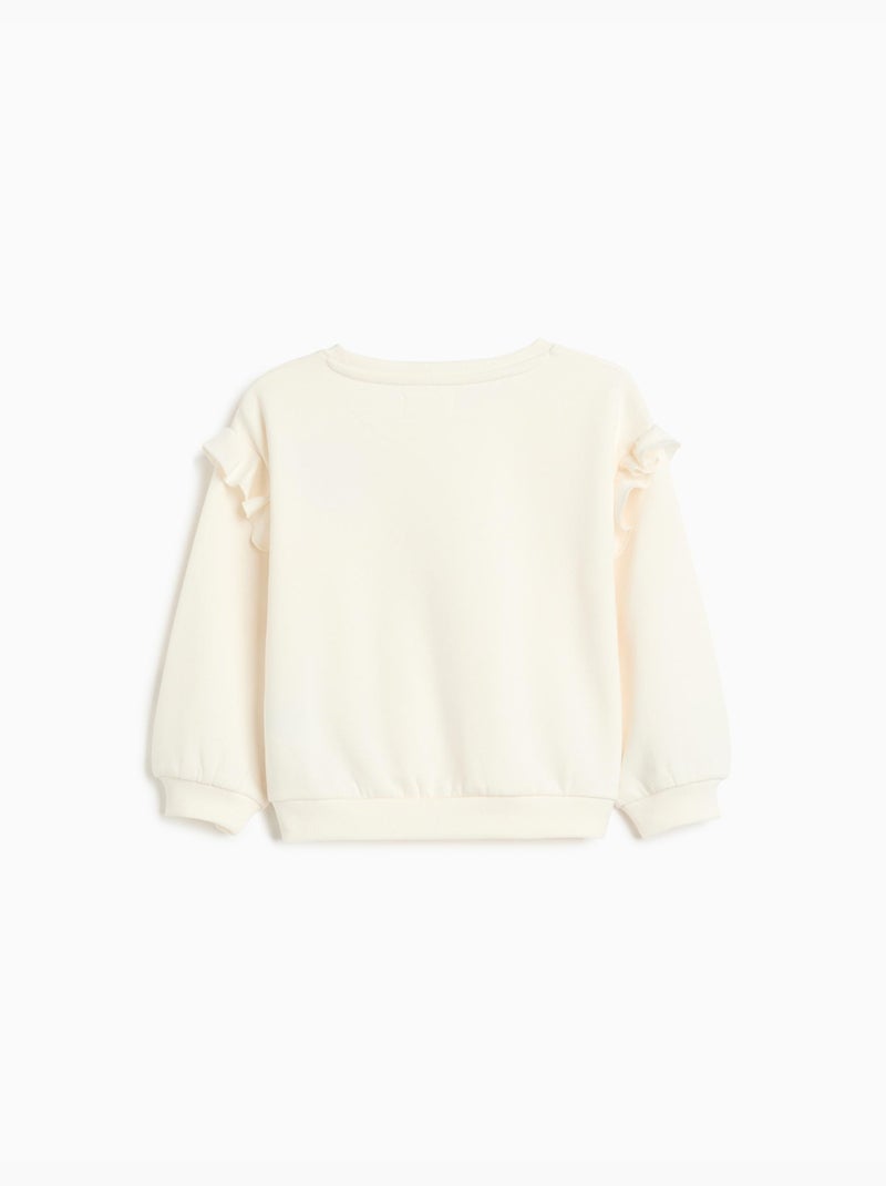 Sudadera con bordado, mo fashion Blanco - Kiabi