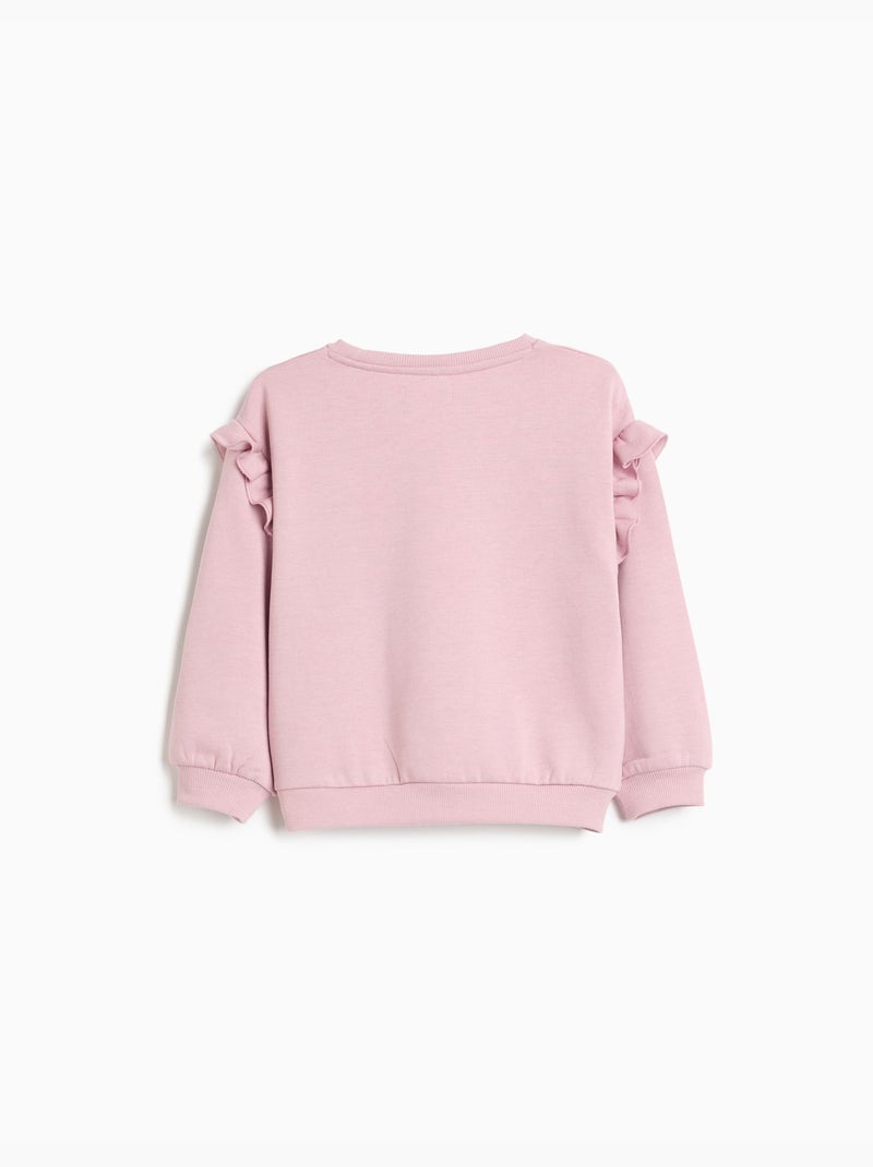 Sudadera con bordado, mo fashion Rosa - Kiabi