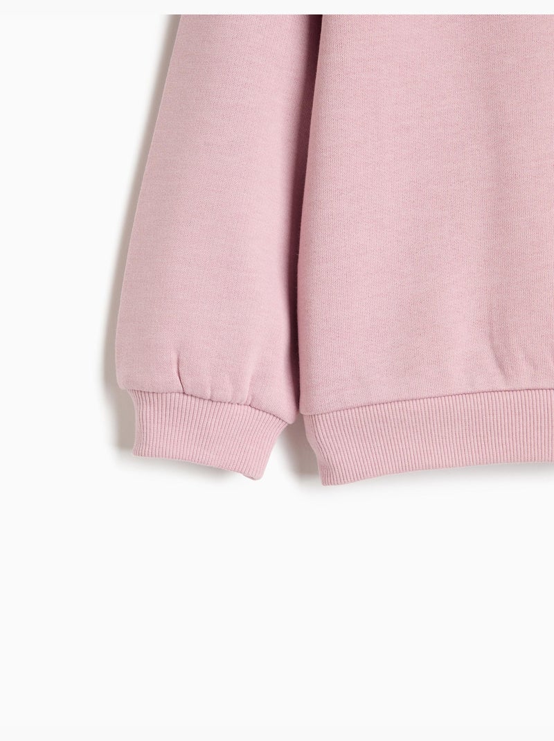 Sudadera con bordado, mo fashion Rosa - Kiabi