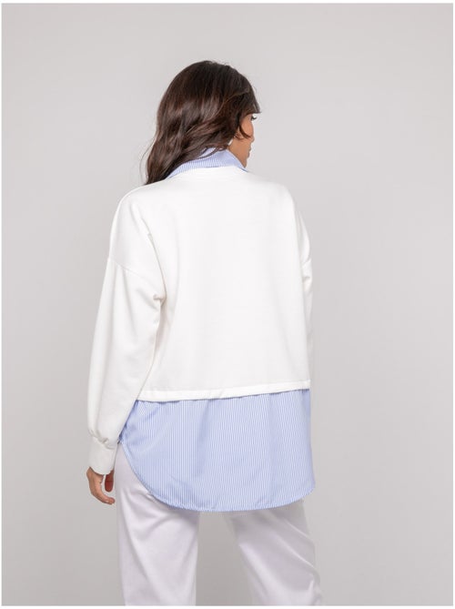 Sudadera con camisa de rayas YEVANE - Kiabi