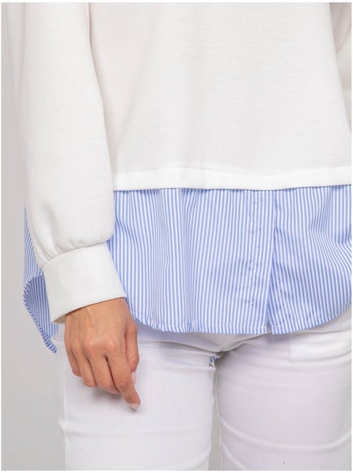 Sudadera con camisa de rayas YEVANE - Kiabi