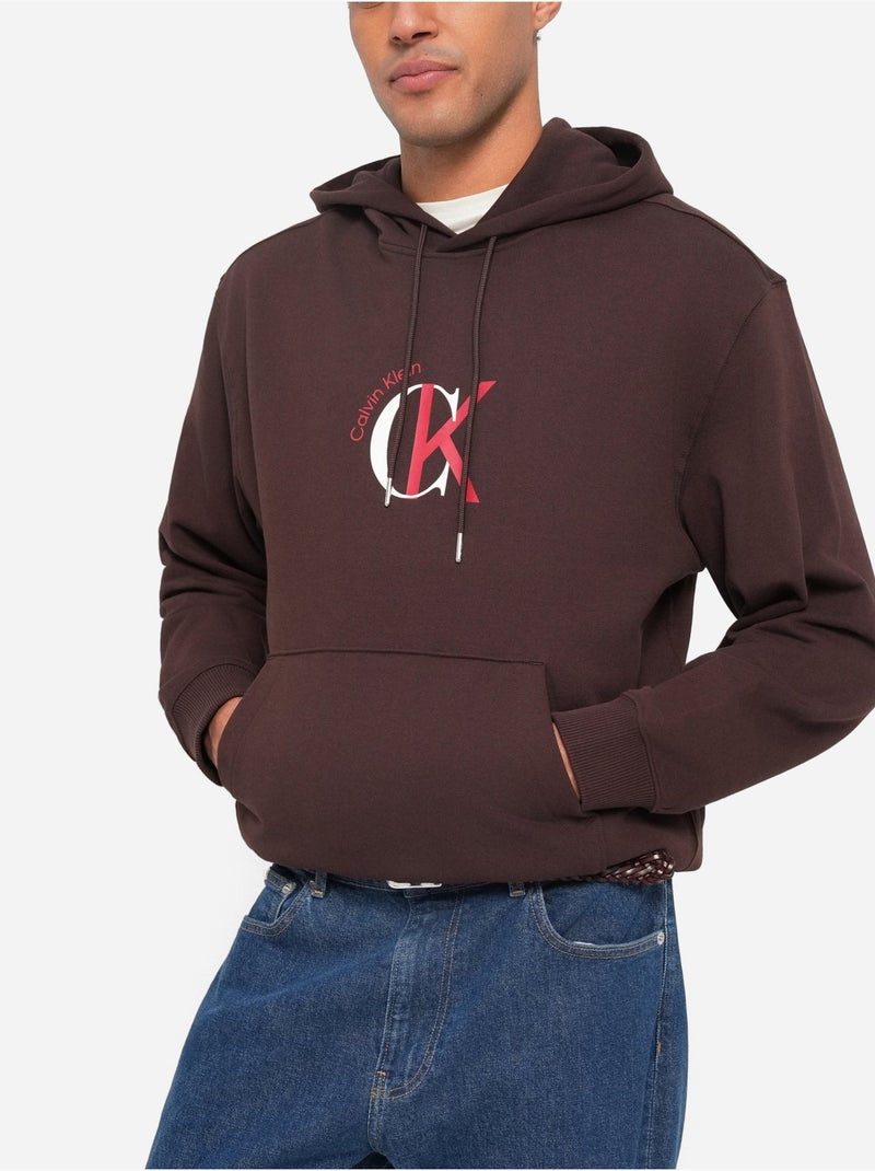 Sudadera con capucha - Calvin Klein Marrón - Kiabi