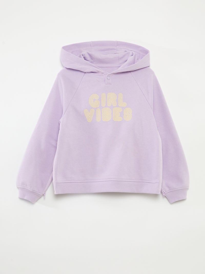 Sudadera con capucha - colección fácil de poner PURPURA - Kiabi